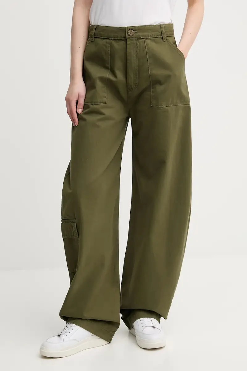 pantaloni in cotone Field Pant colore verde 148021