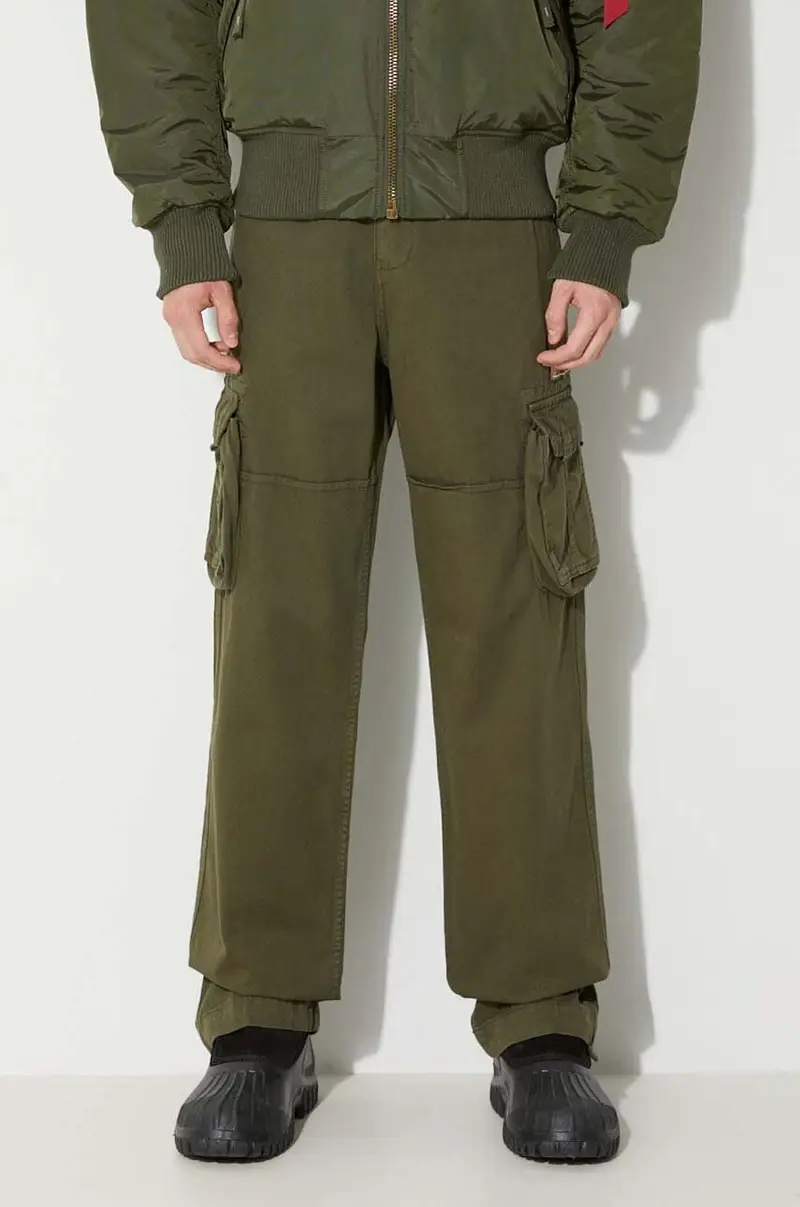 pantaloni in cotone Jet Pant 101212.142 Verde