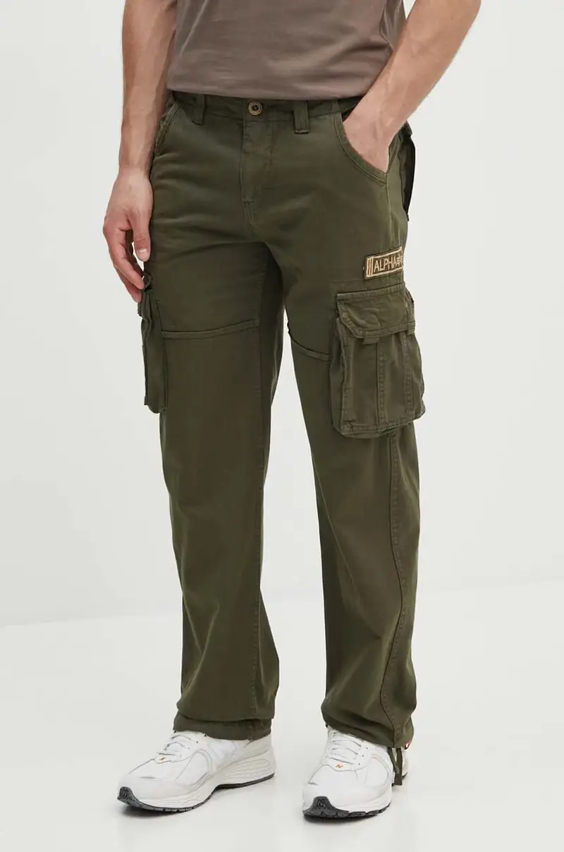 pantaloni in cotone Jet Pant 101212.142 Verde