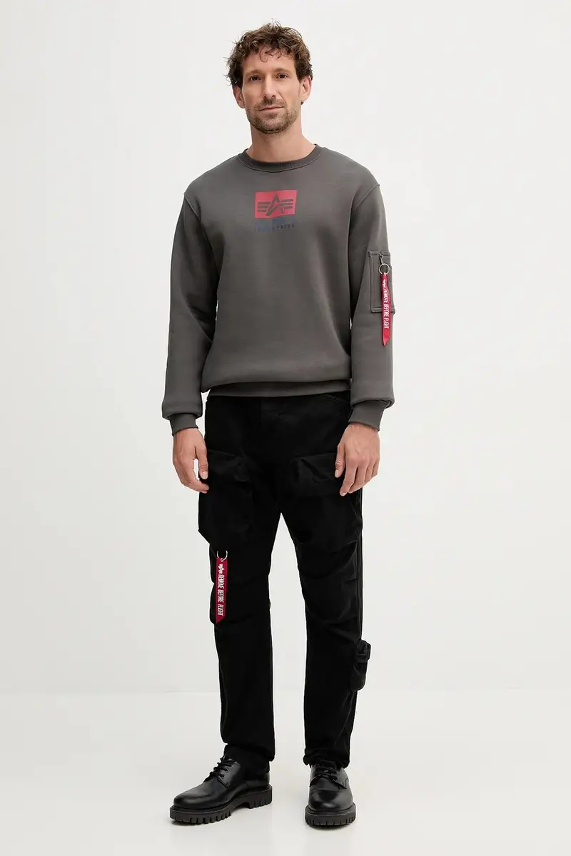 pantaloni in cotone uomo colore nero 148207.03 miniatura 2