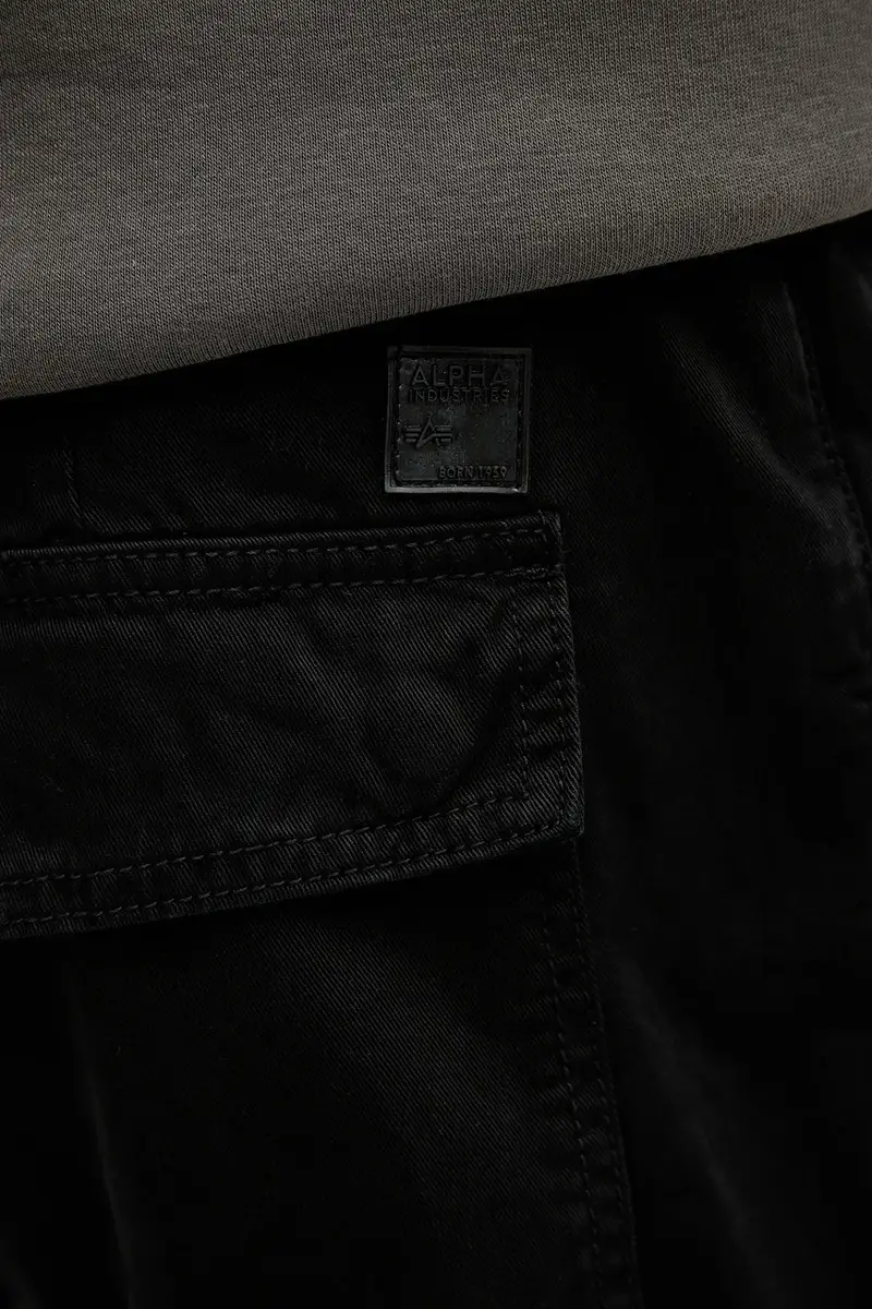 pantaloni in cotone uomo colore nero 148207.03 miniatura 4