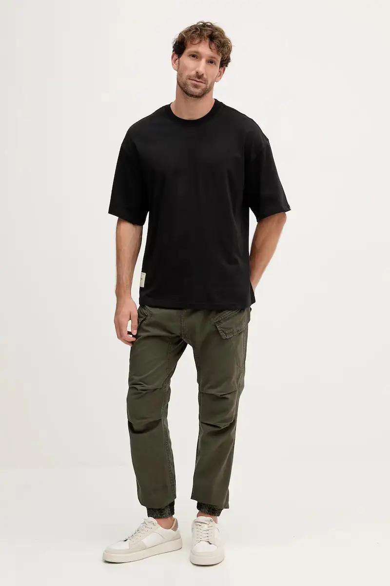 pantaloni in cotone uomo colore verde 258204.136 miniatura 2