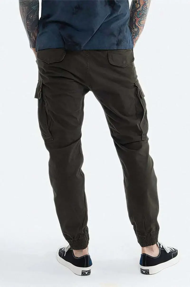 pantaloni Spodnie Alpha Industries Alman Pant 188201 413 uomo colore verde miniatura 2