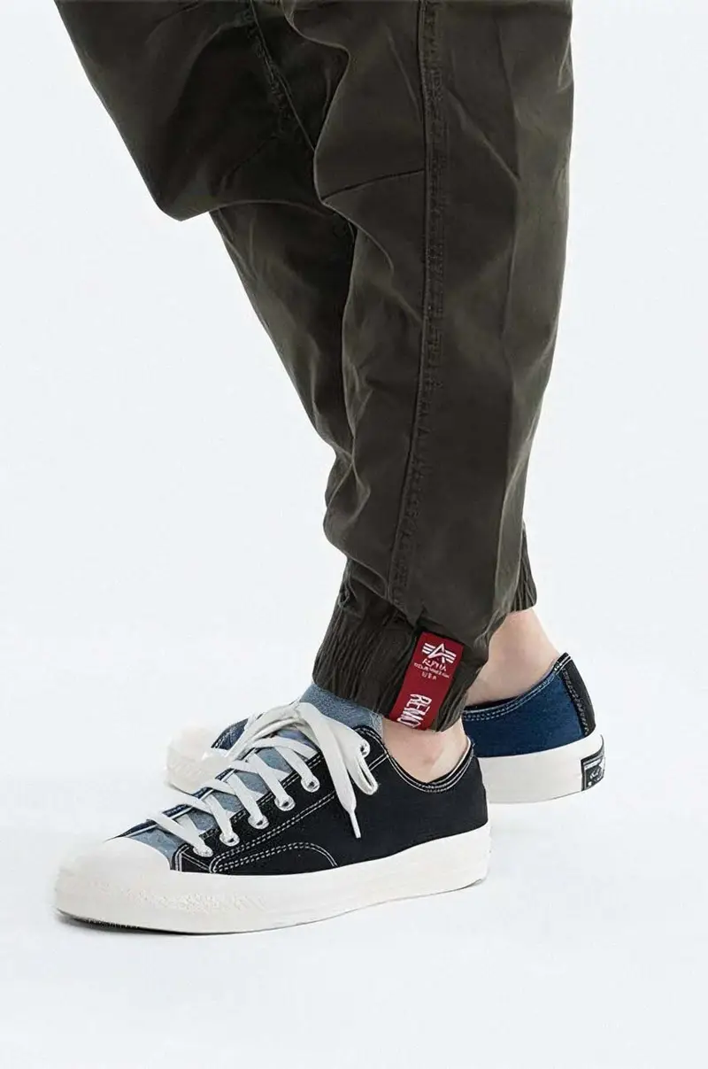 pantaloni Spodnie Alpha Industries Alman Pant 188201 413 uomo colore verde miniatura 5