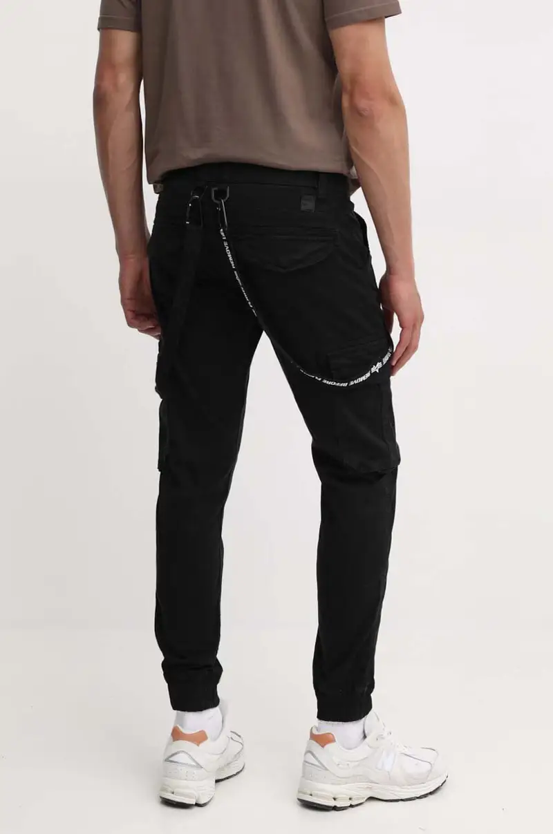 pantaloni uomo Nero miniatura 3