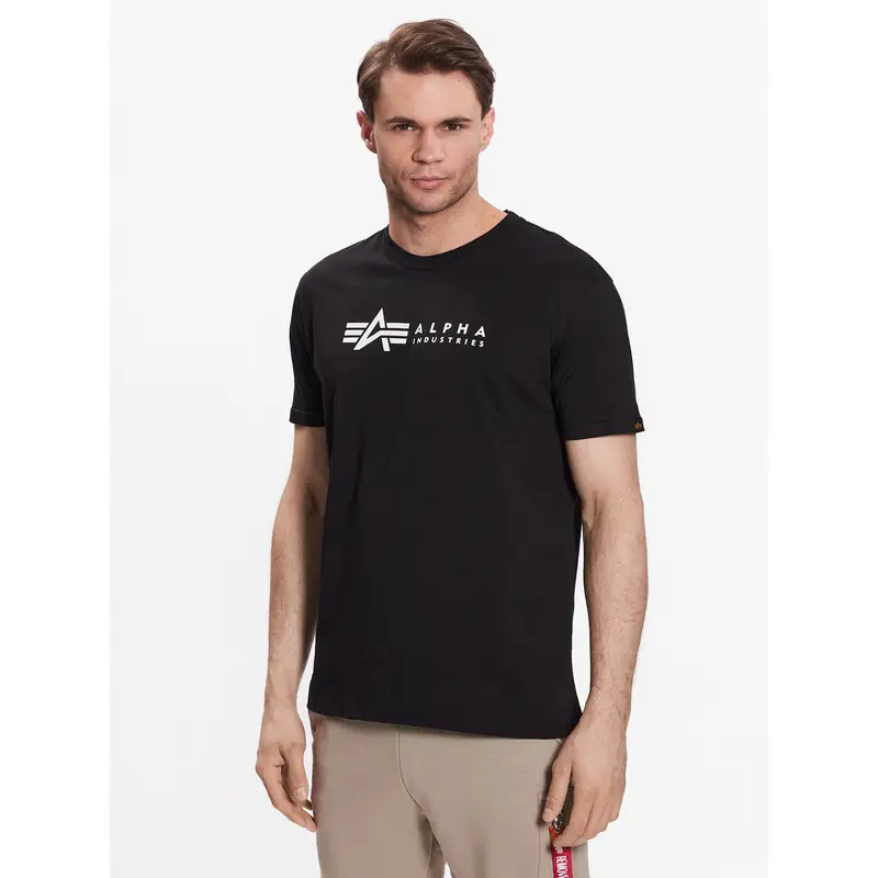 Set di t-shirt Alpha Label 118534 Nero Regular Fit