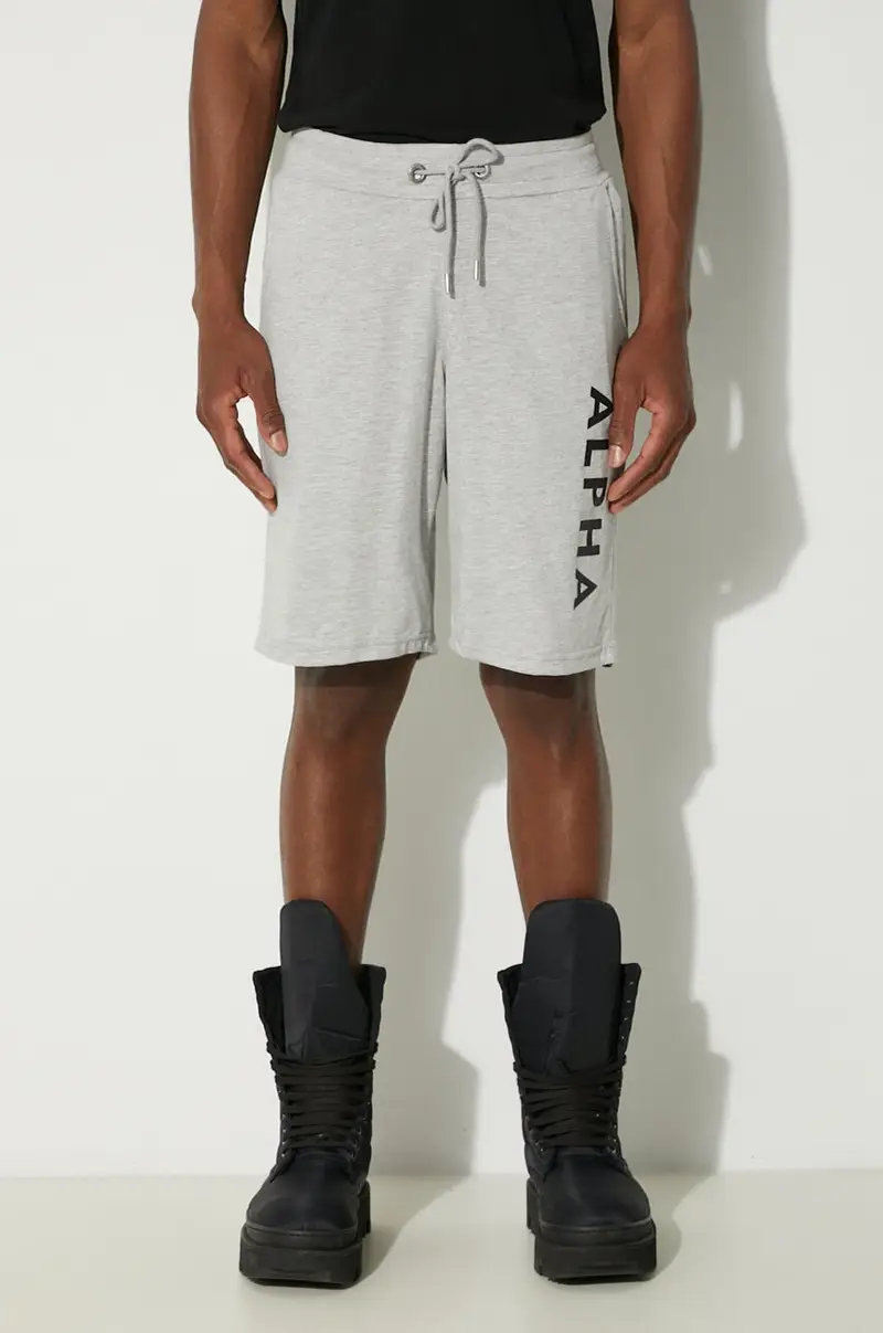 shorts Alpha Jersey uomo Grigio
