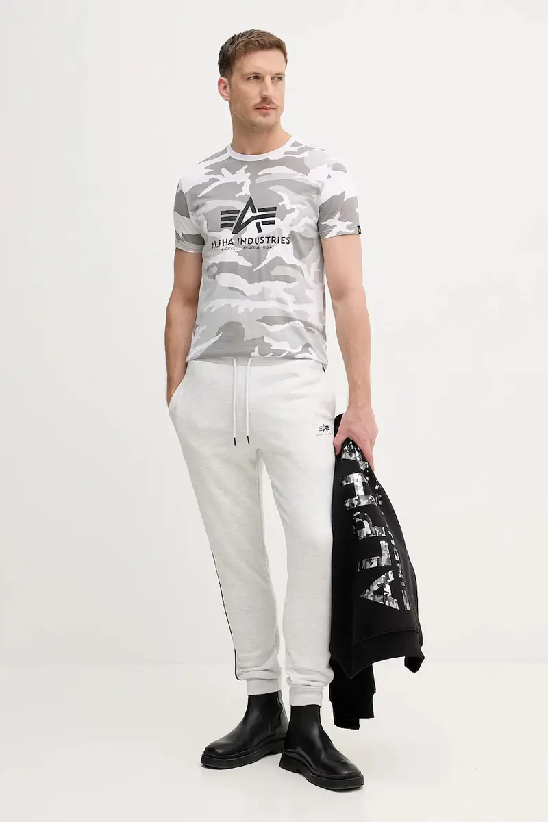 t-shirt Basic Grigio miniatura 2