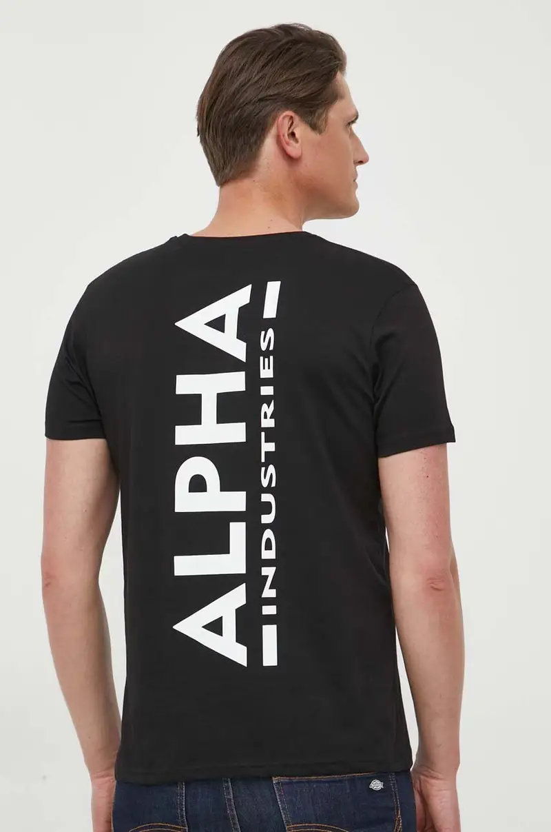 Alpha Industries T-shirt Nero 4315109 miniatura 4