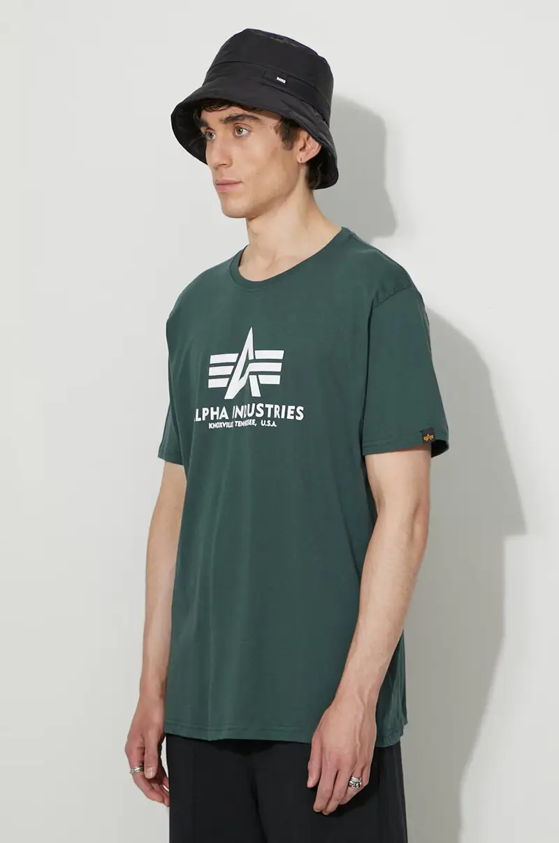 Alpha Industries T-shirt Verde 3948085 miniatura 4