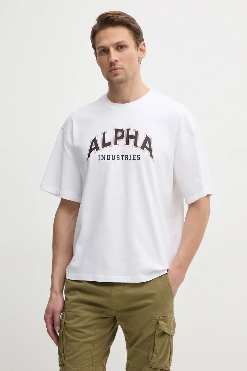 Alpha Industries T-shirt Uomo Bianco 2808702