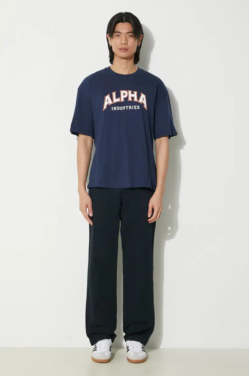 Alpha Industries T-shirt Uomo Blu 2808851 miniatura 2