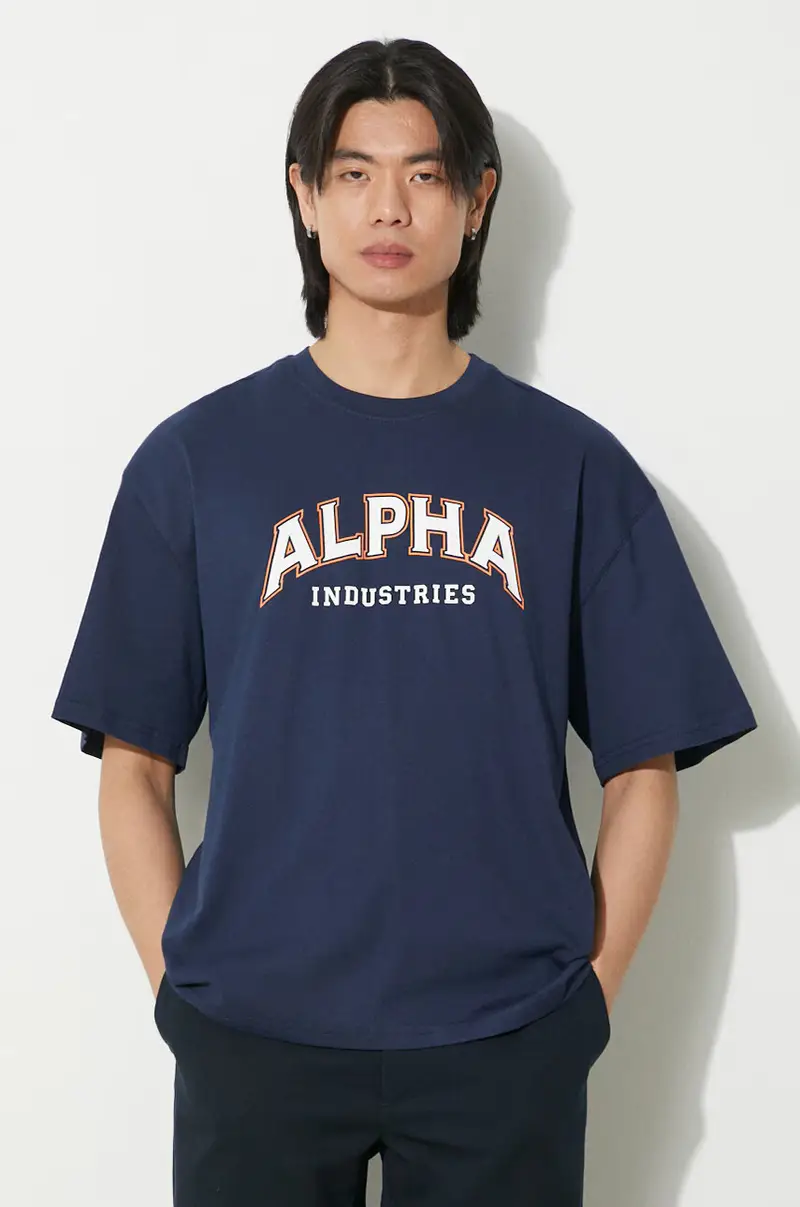Alpha Industries T-shirt Uomo Blu 2808851