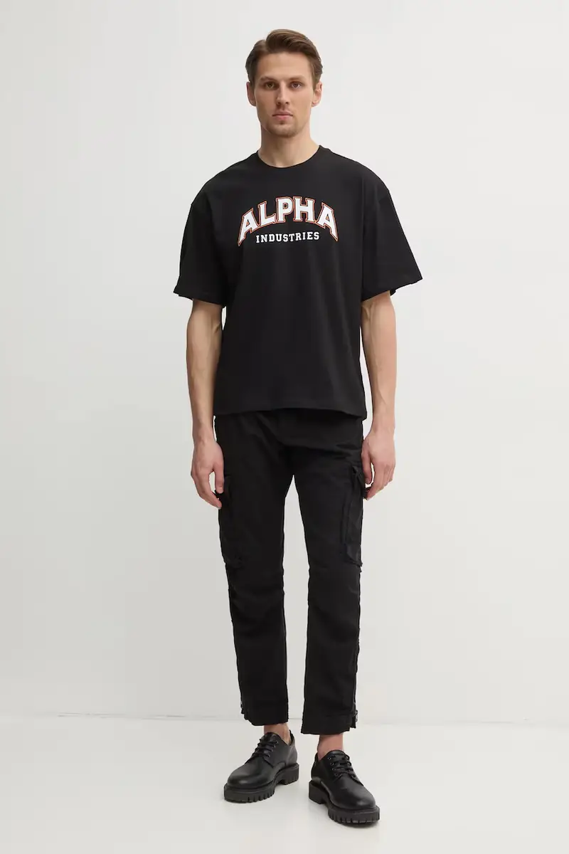 Alpha Industries T-shirt Uomo Nero 2809734 miniatura 2