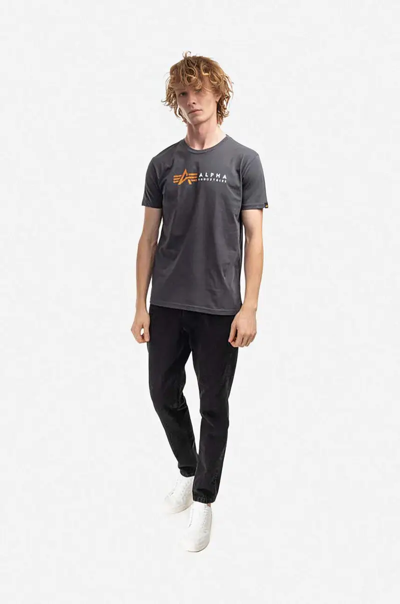 Alpha Industries T-shirt Grigio 2722462 miniatura 2