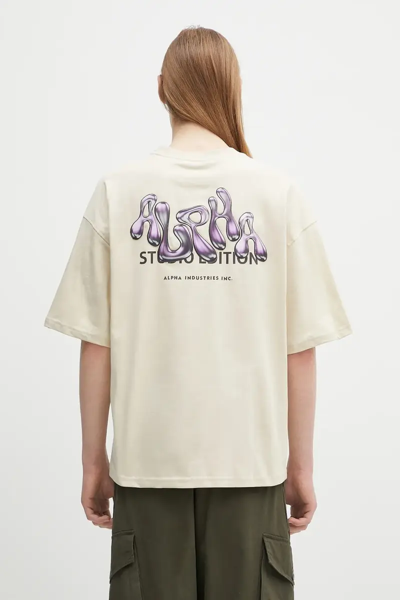 Alpha Industries T-shirt Uomo Beige 2241879