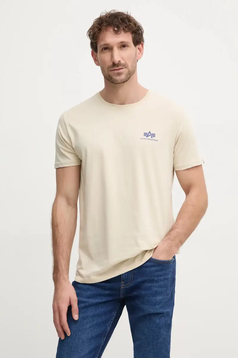 Alpha Industries T-shirt Uomo Beige 2808577