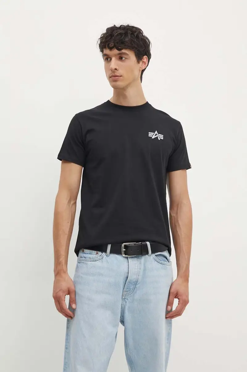 Alpha Industries T-shirt Uomo Nero 3925894 miniatura 2
