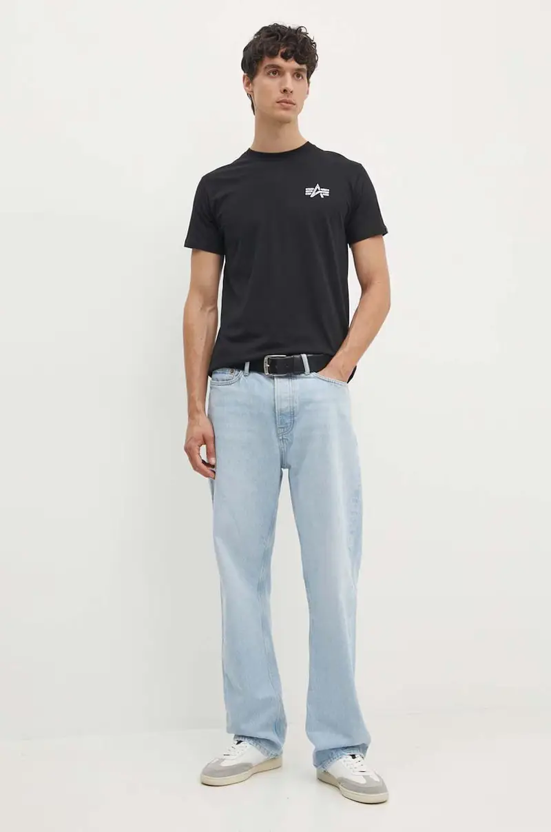 Alpha Industries T-shirt Uomo Nero 3925894 miniatura 3
