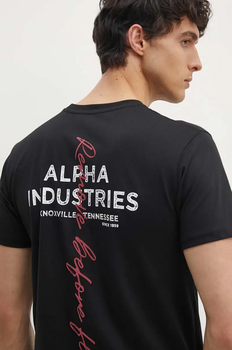 Alpha Industries T-shirt Uomo Nero 3925894