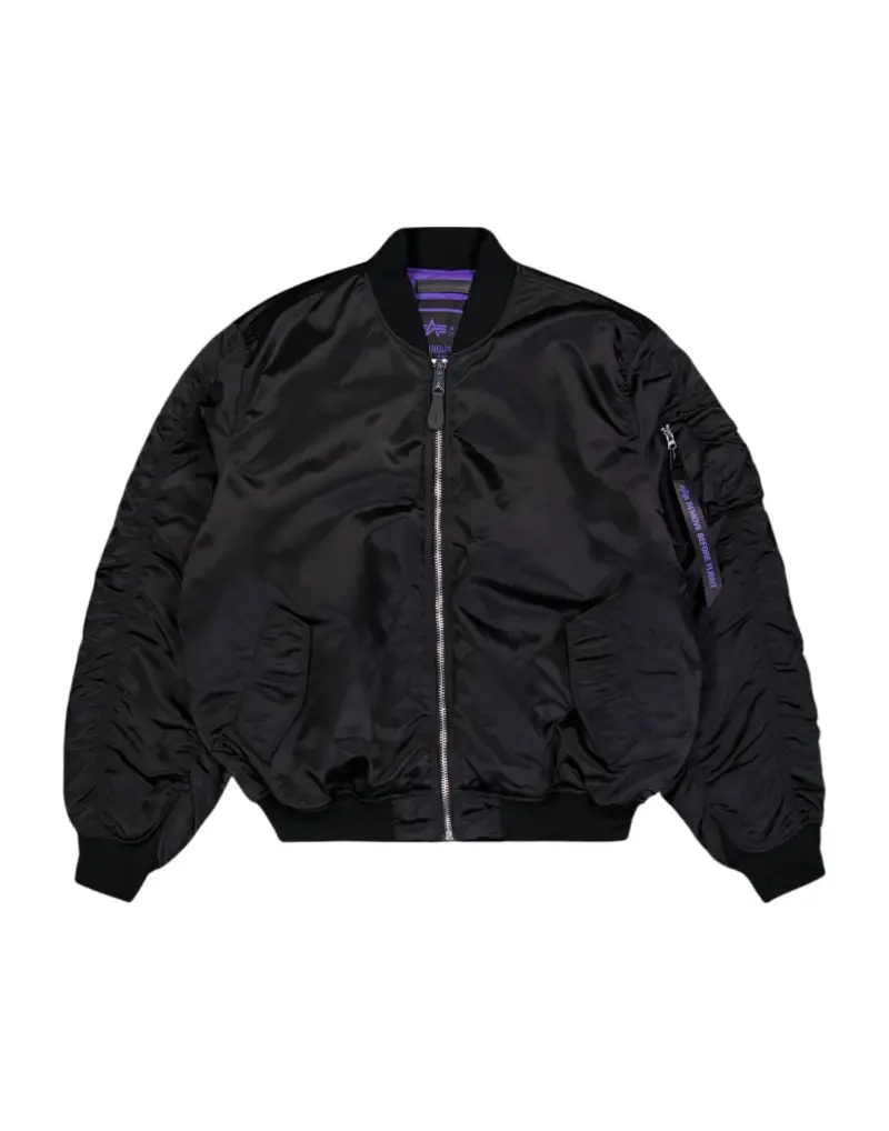 Alpha Industries Premium Ultra Violet MA-1 UV Giacca Bomber invernale - Black S