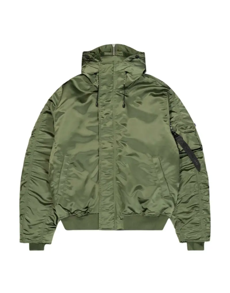 Alpha Industries Premium Ultra Violet N-2B UV Giacca Bomber invernale con cappuccio - Sage green S