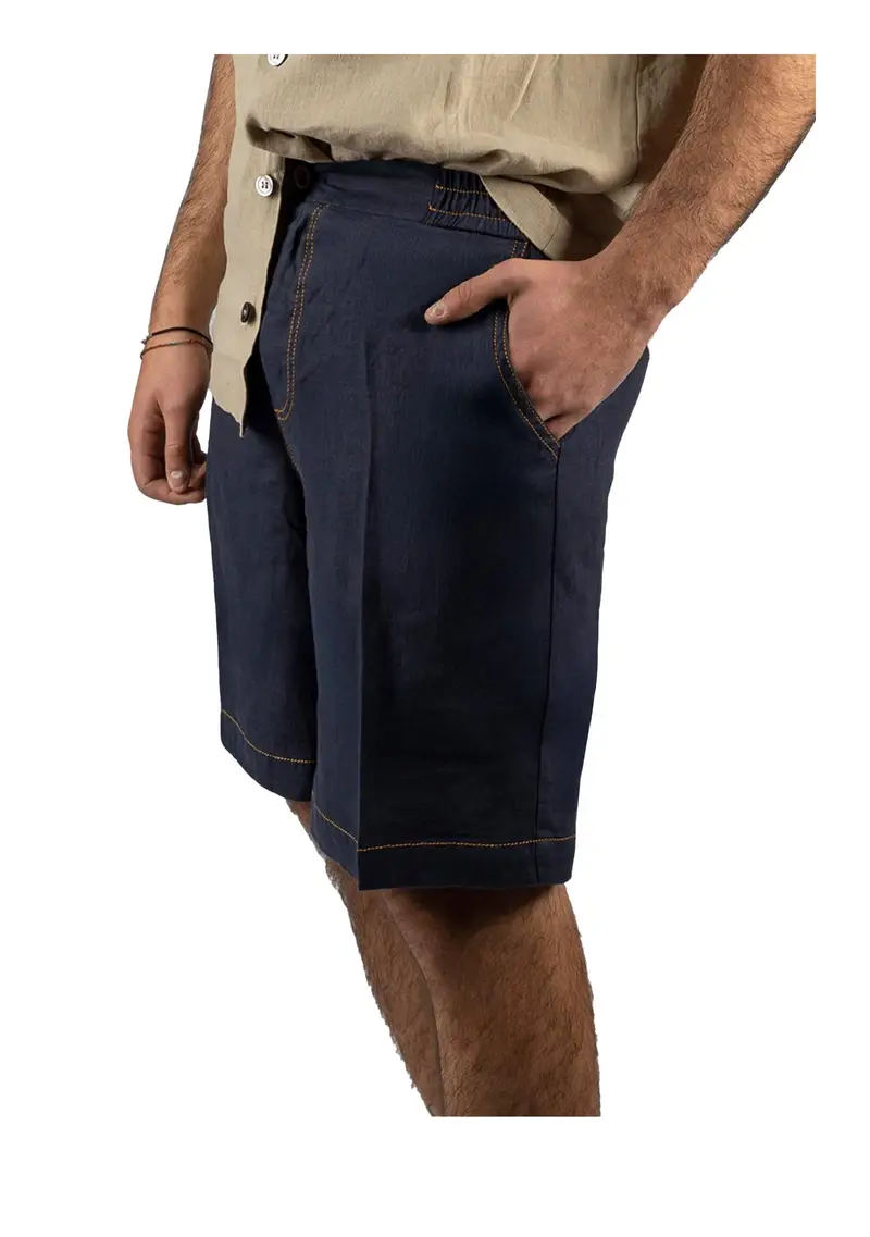 Alpha Studio Bermuda Uomo Denim 925595 miniatura 2