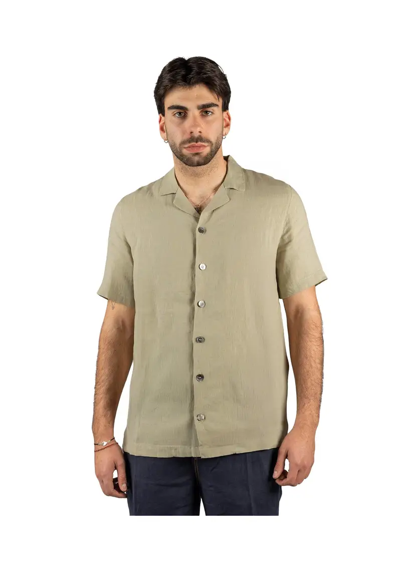 ALPHA STUDIO - Camicia Uomo Beige miniatura 2
