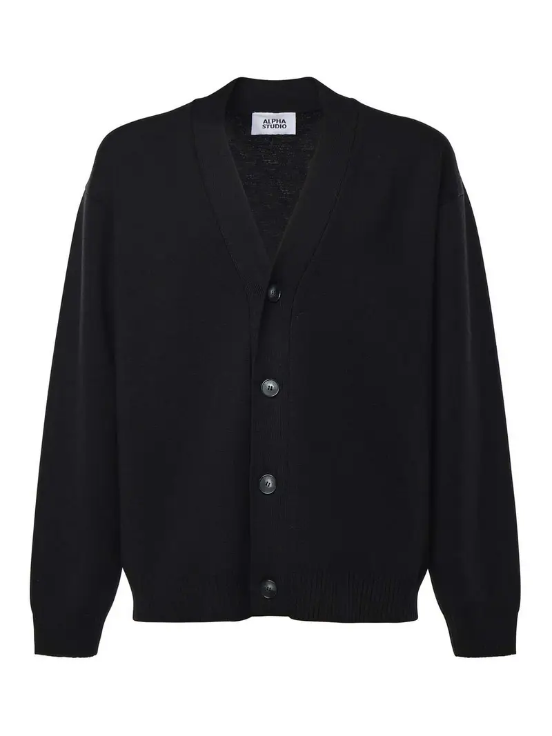 Alpha Studio Cardigan Nero 4033504
