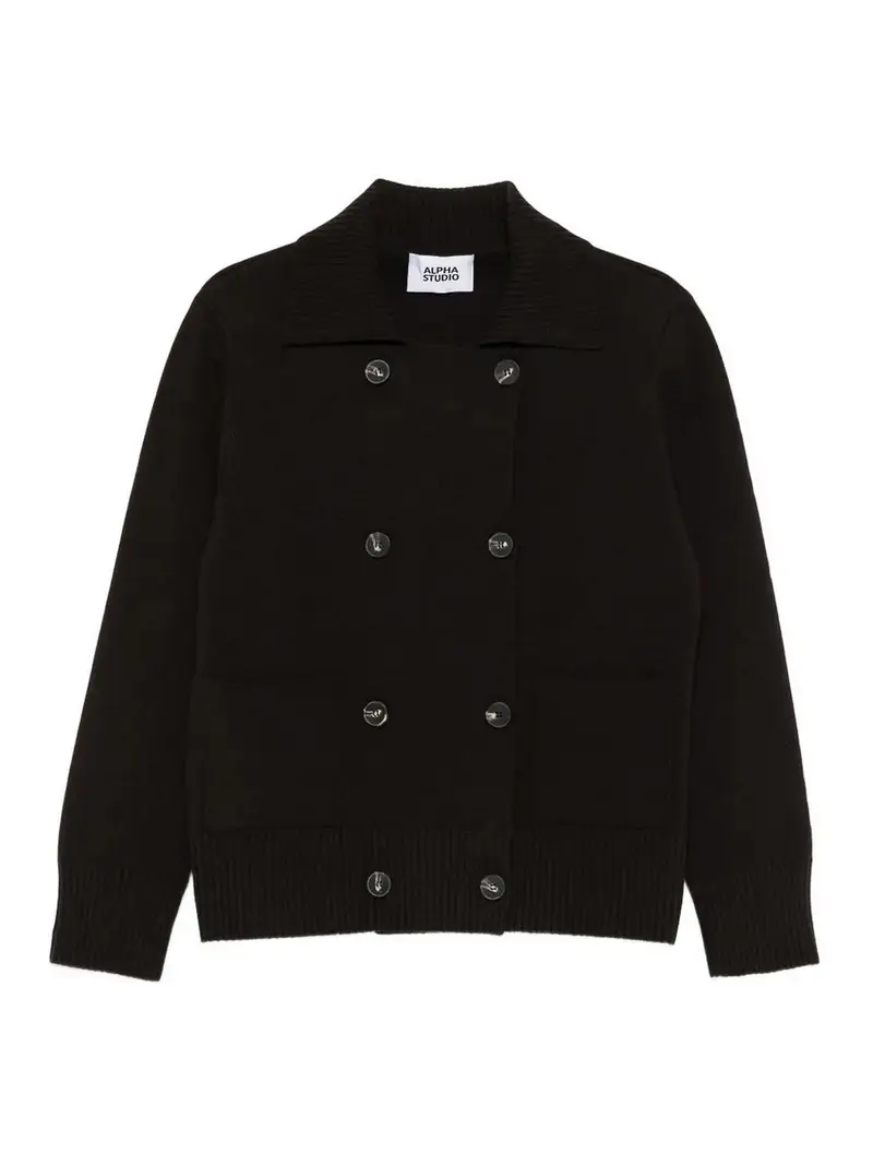 Giacca in maglia Marrone