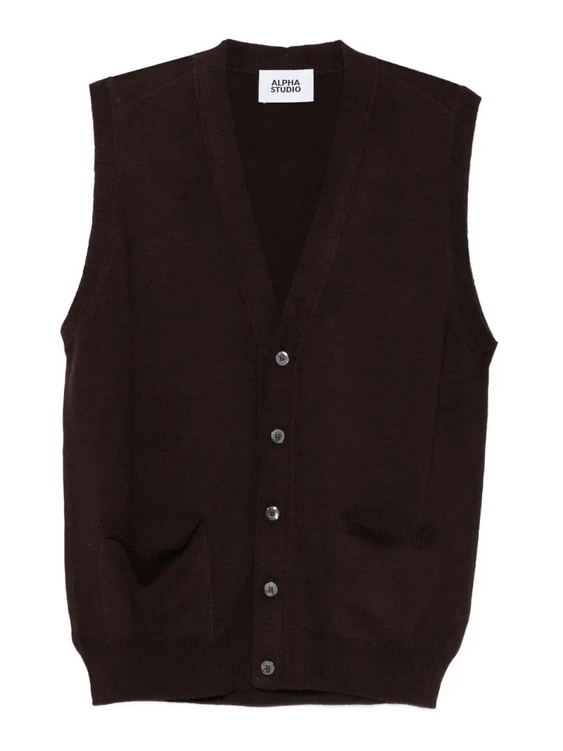 Alpha Studio Gilet Marrone 3862875