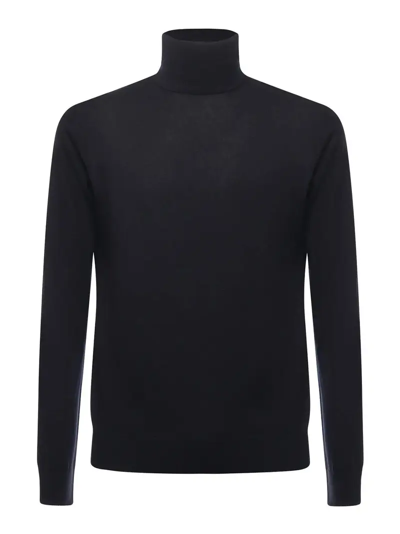 Maglia da ciclismo a collo alto Blu