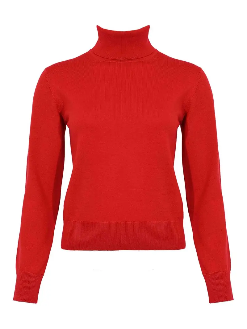 Maglia Dolcevita Timeless Rosso