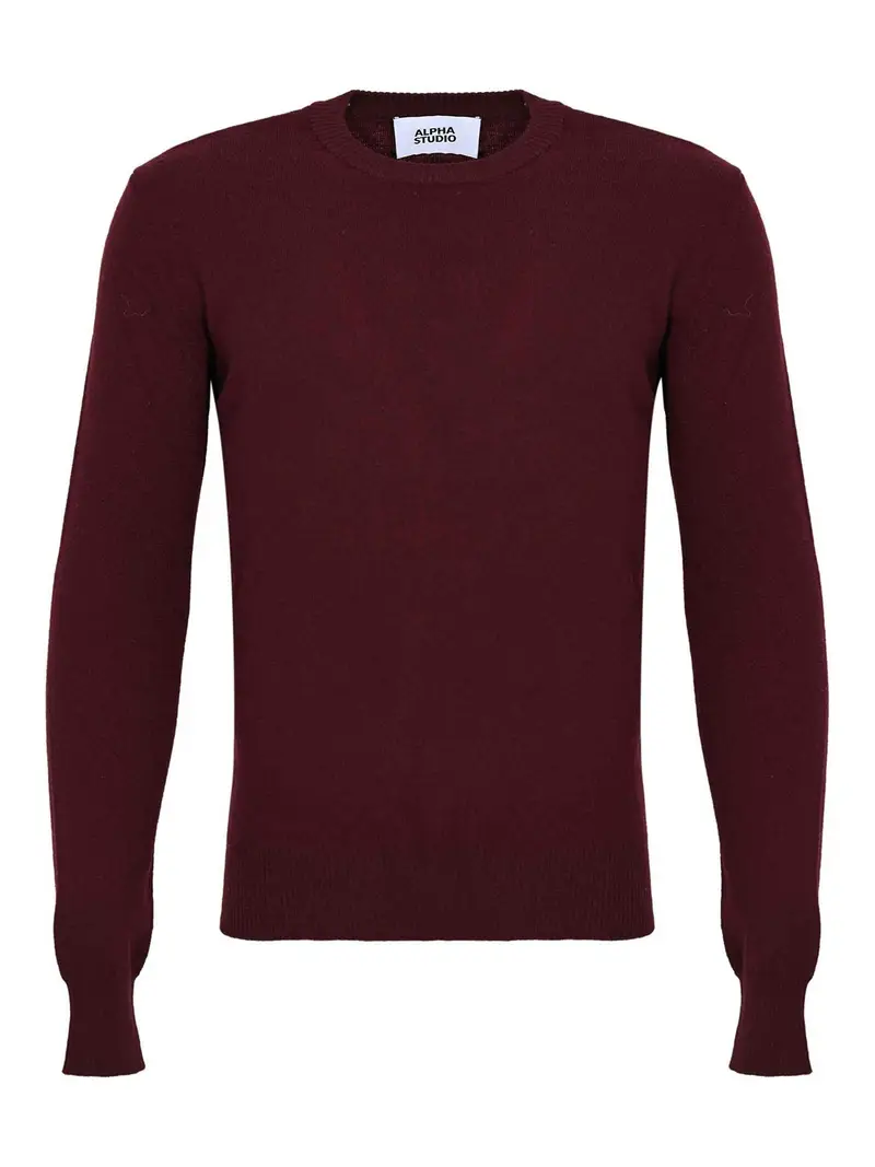 Maglia Girocollo Regular Rosso Scuro