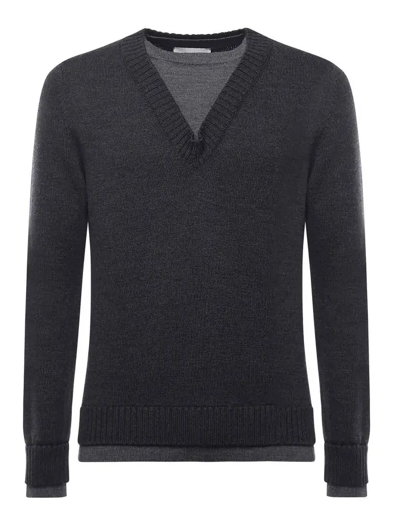 Maglione Merino Grigio