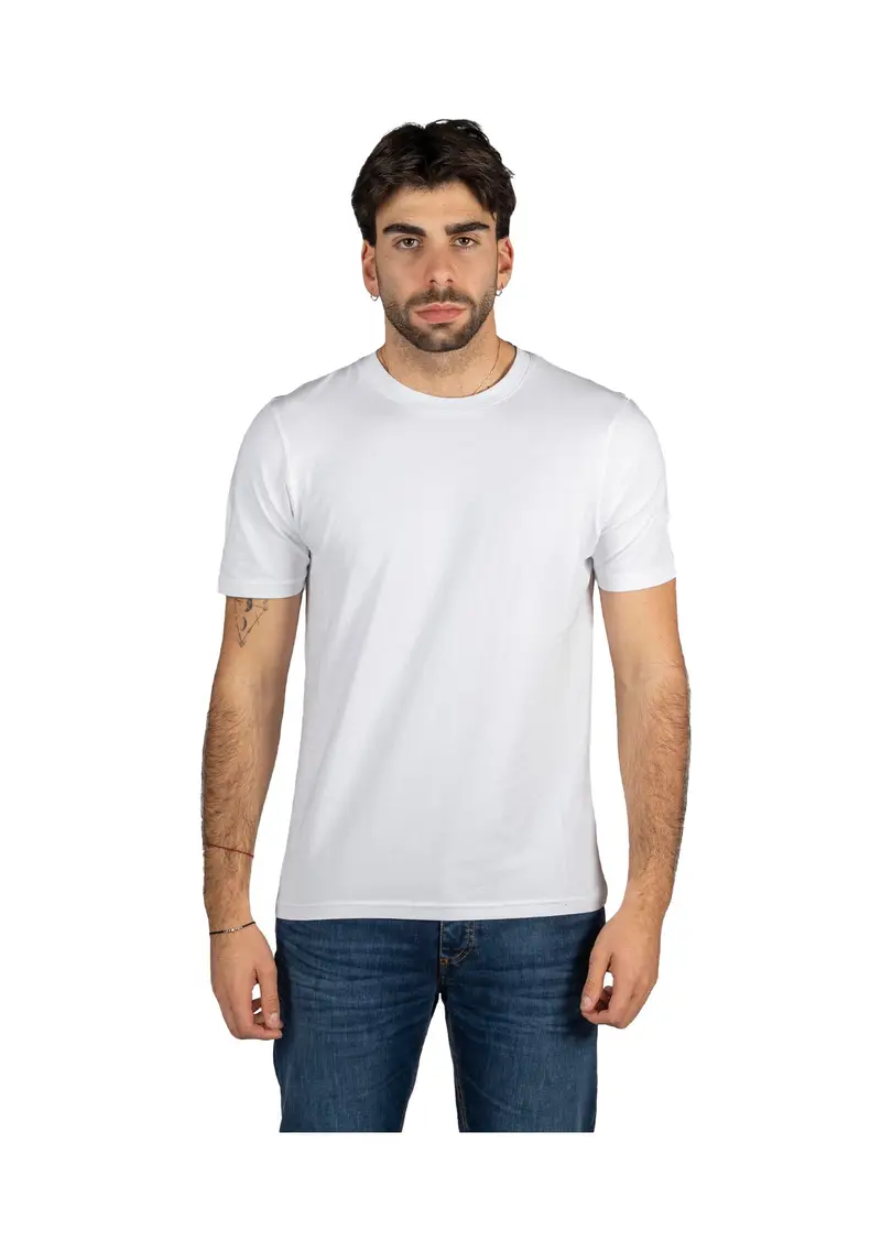 Alpha Studio T-shirt Uomo Bianco 925646 miniatura 2