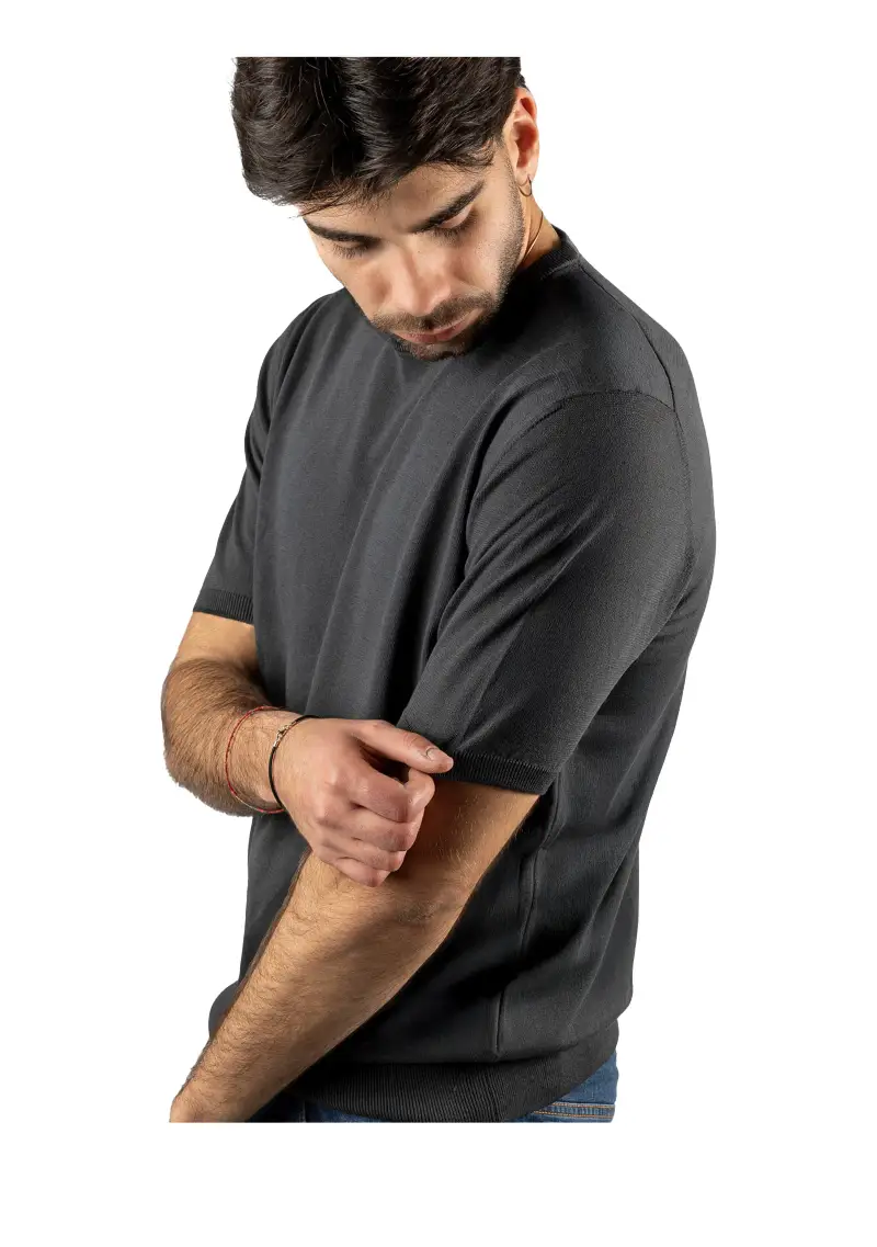 Alpha Studio T-shirt Uomo Grigio 2723156 miniatura 2