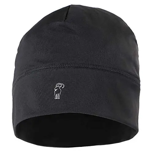 ALPIDEX Berretto Corsa Calcio Sportivo Bici Cappello Running Donna Uomo Skull cap, Colore:Black