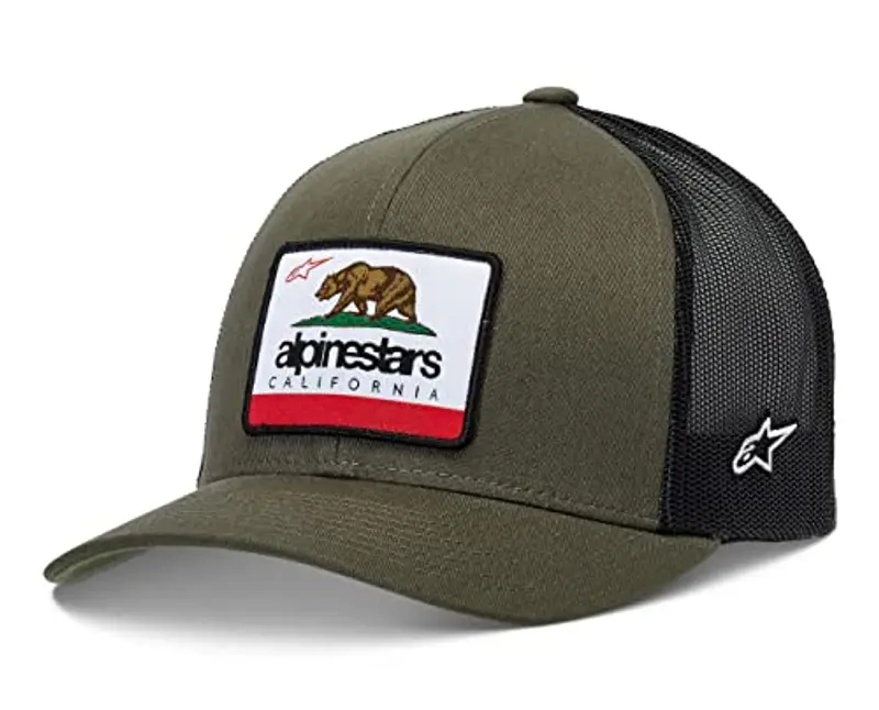 Alpinestars Cali 2.0 Trucker Hat Cappellino da Baseball Uomo Stile Trucker con Chiusura a Scatto sul Retro
