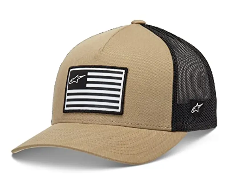 Alpinestars Flag Snapback Trucker Hat Cappellino da Baseball Uomo con Chiusura a Scatto sul Retro Taglia Unica