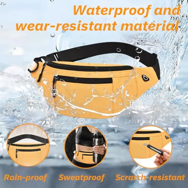 Alpseek Moda Esterna Versatile Impermeabile Sacchetto Del Petto Bum Bag Cinghia Regolabile Sacchetto Della Cintura per miniatura 3