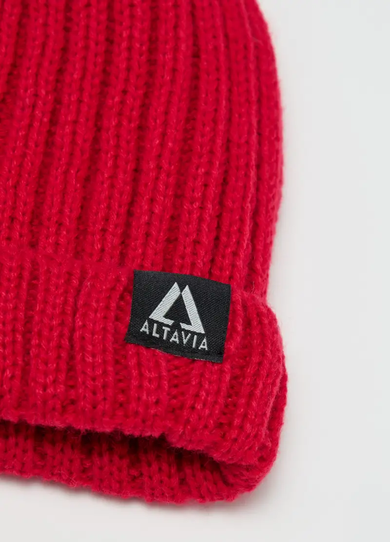 Berretto A Coste Altavia With Deborah Compagnoni, Bambina, Rosso miniatura 2