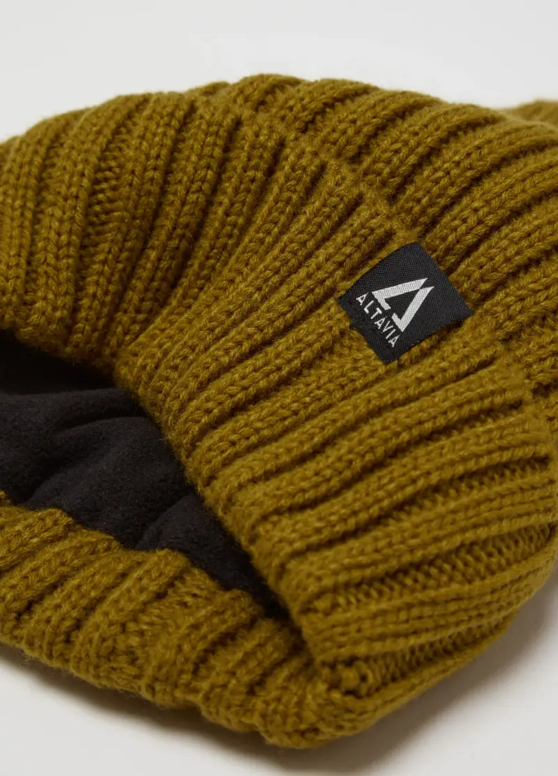 Berretto A Coste Altavia With Deborah Compagnoni, Uomo, Marrone miniatura 2