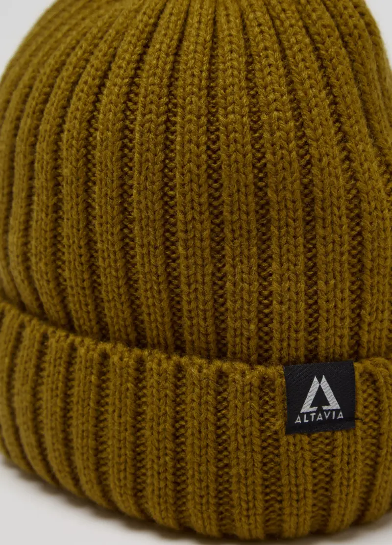 Berretto A Coste Altavia With Deborah Compagnoni, Uomo, Marrone miniatura 3