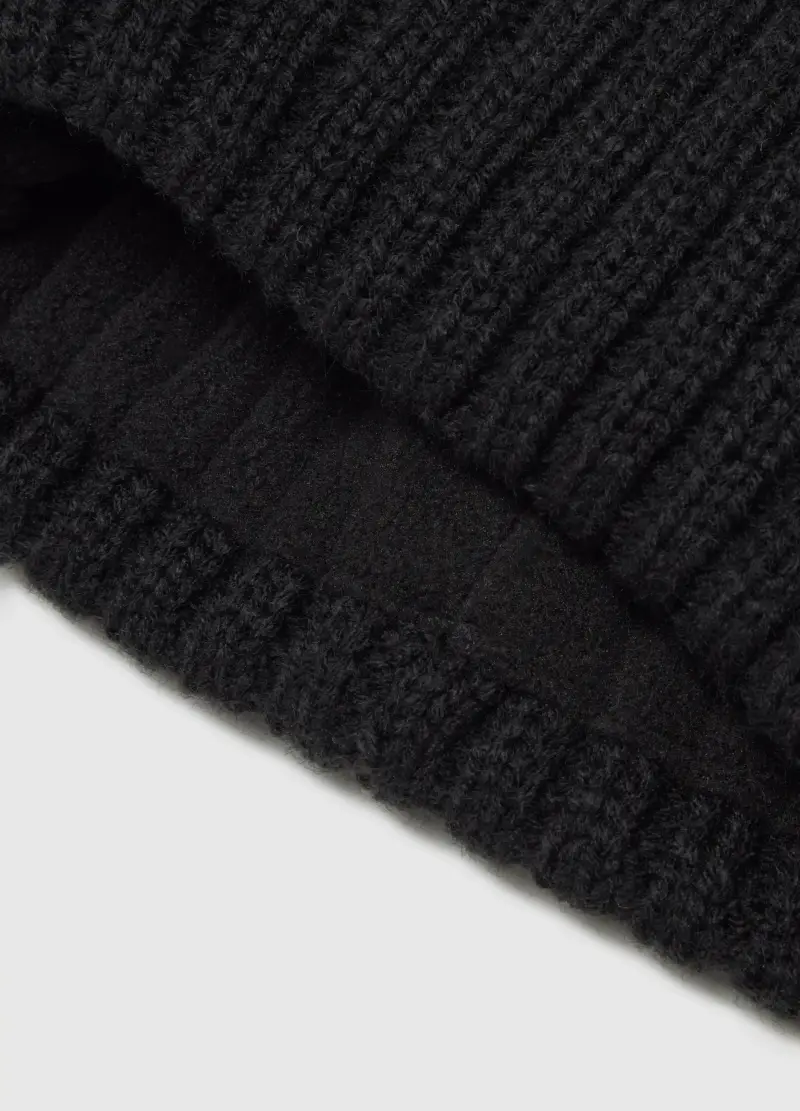 Berretto Rib Altavia With Deborah Compagnoni, Donna, Nero miniatura 2