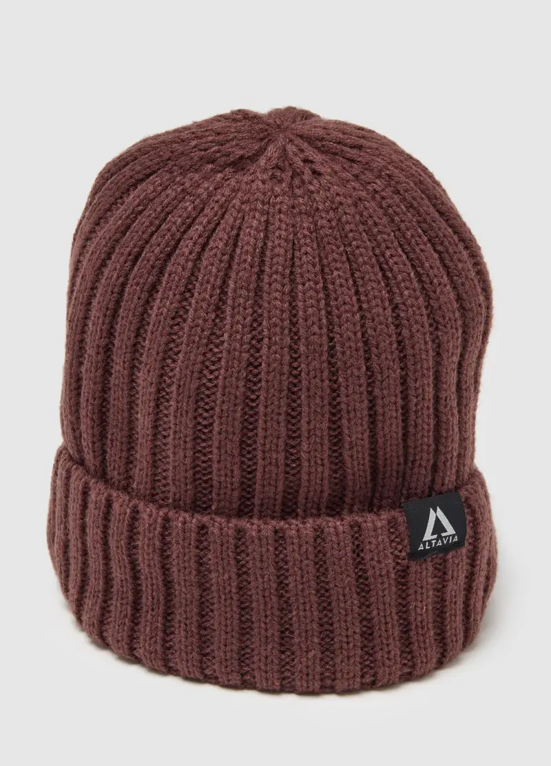 Berretto Rib Altavia With Deborah Compagnoni, Donna, Viola miniatura 3