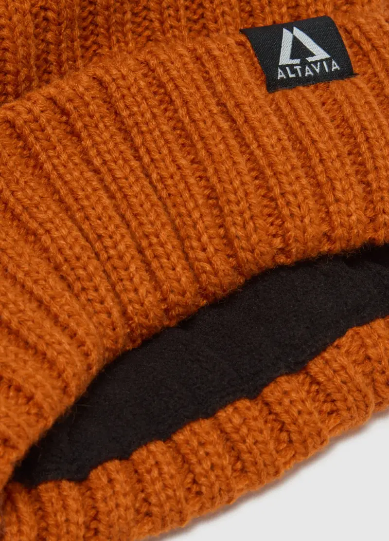 Berretto Rib Altavia With Deborah Compagnoni, Unisex, Arancione miniatura 2