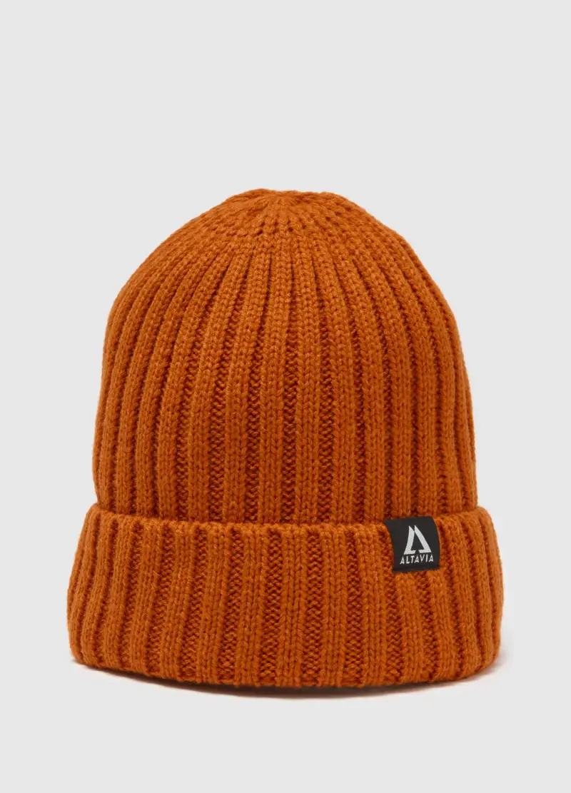 Berretto Rib Altavia With Deborah Compagnoni, Unisex, Arancione miniatura 3