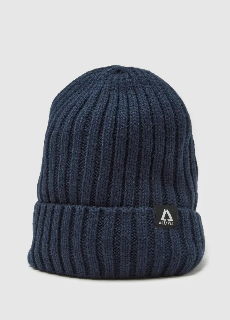 Berretto Rib Altavia With Deborah Compagnoni, Unisex, Blu miniatura 3