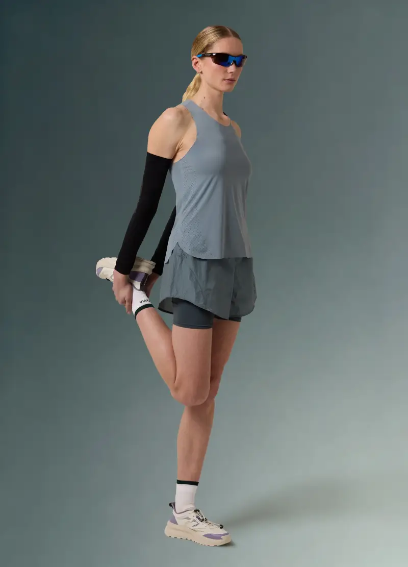 Canotta Tecnica Con Inserti Laserati Altavia With Deborah Compagnoni, Donna, Verde miniatura 2